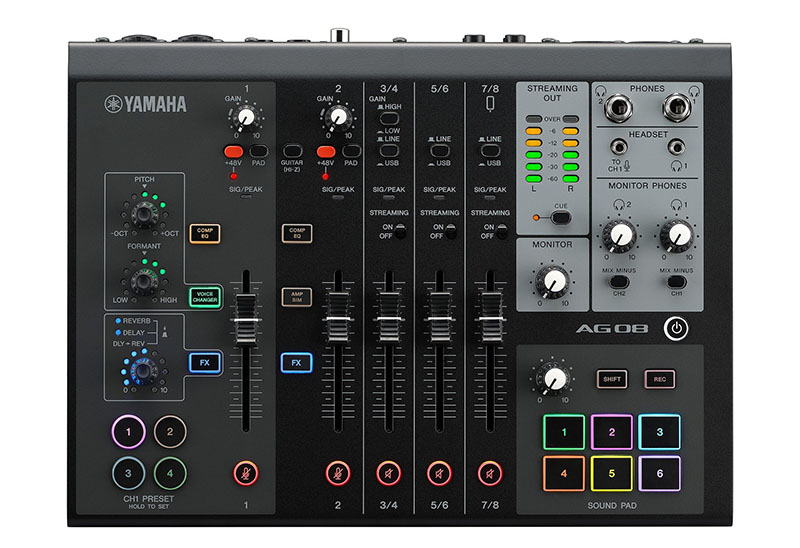 Yamaha AG08 直播專用模擬調音臺 Yamaha AG08 直播專用模擬調音臺