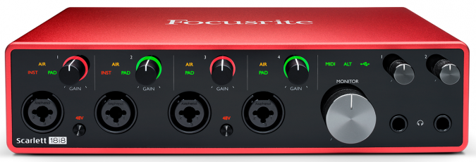 Focusrite 發(fā)布第三代 Scarlett 音頻接口系列，USB-C 接口 + 24 / 192 配置