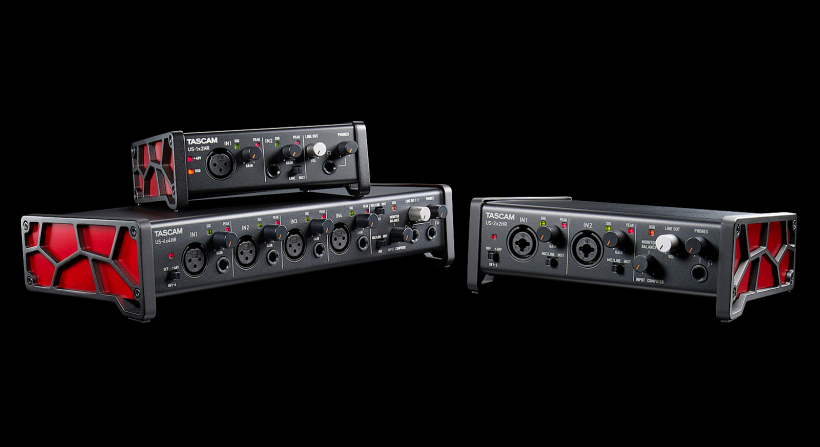 Tascam 發(fā)布新 US-HR 系列三款 USB-C 音頻接口：US-1x2HR、US-2x2HR、US-4x4HR